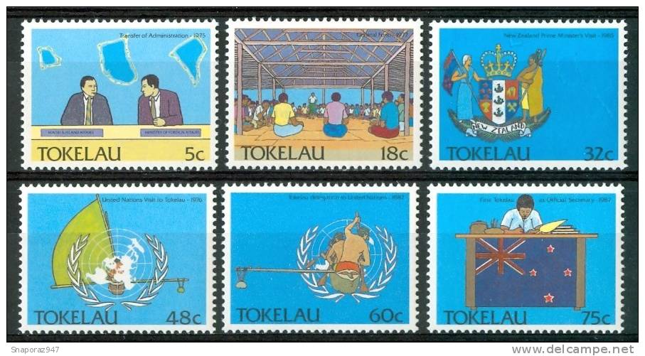 1988 Tokelau Politica Pollicy Politique Set MNH** Te225 - Tokelau