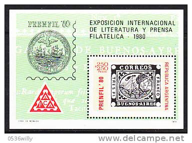 Argentinien 1974. Press. Philatelistische Zeitschriften-Ausstellung PRENFIL '74 (B.0040) - Ungebraucht