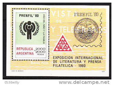 Argentinien 1974. Philatelistische Zeitschriften-Ausstellung PRENFIL '74 (B.0043) - Neufs