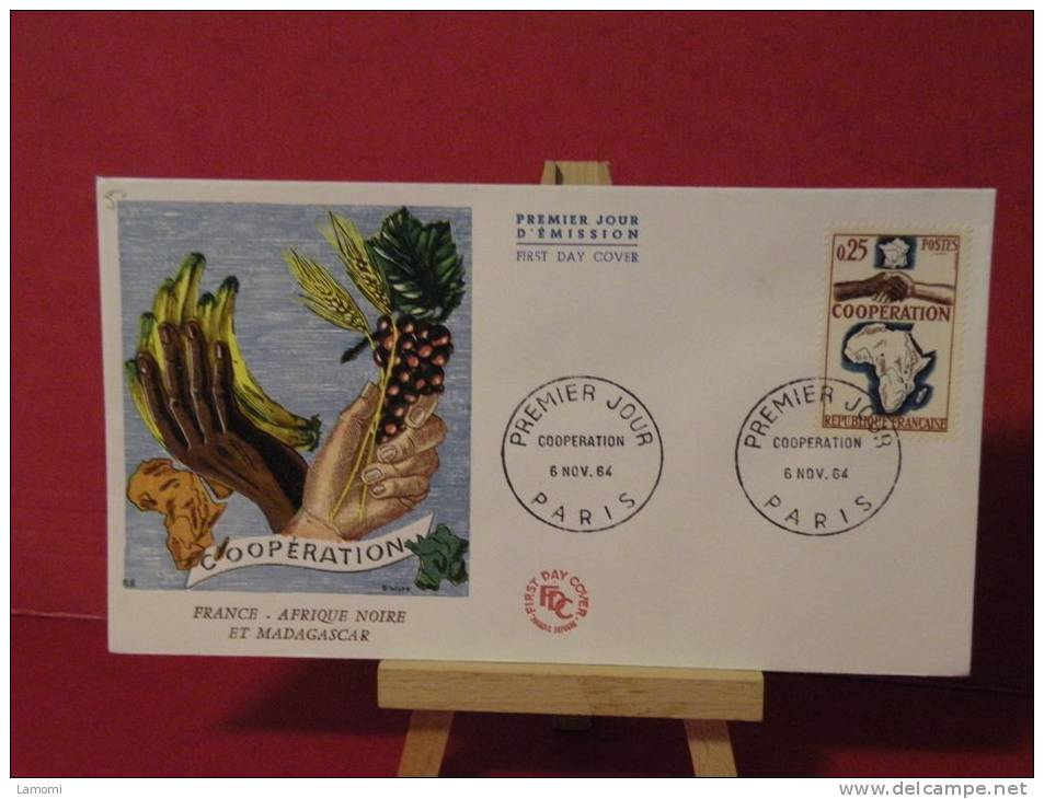 FDC -  France Afrique Noire Et Madagascar Coopération - Paris - 6.11.1964 France - - 1960-1969