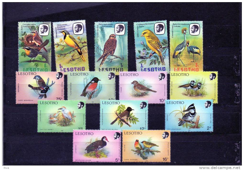 14 Valeurs  (LESOTHO ) Théme  Oiseaux Neuf *** Luxe. - Collections, Lots & Series