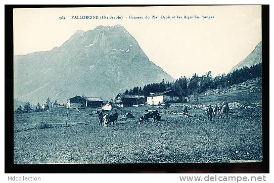 74 VALLORCINE / Hameau Du Plan Droit Et Les Aiguilles Rouges / - Autres & Non Classés