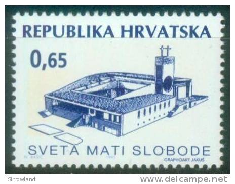 Kroatien - Zwangszuschlagsmarken  1995  Gefallenengedenkstätte  (1 ** (MNH))  Mi: 68 (0,50 EUR) - Croatie