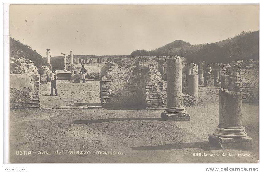 CARTE PHOTO OSTIA - SALA DEL PALAZZO IMPERIALE - Altri & Non Classificati