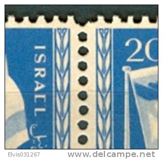 Israel - 1949, Michel/Philex No. : 16, - ERROR "IsraCl" - MNH - *** - No Tab - Imperforates, Proofs & Errors