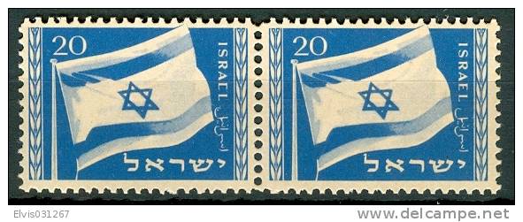 Israel - 1949, Michel/Philex No. : 16, - ERROR "IsraCl" - MNH - *** - No Tab - Imperforates, Proofs & Errors