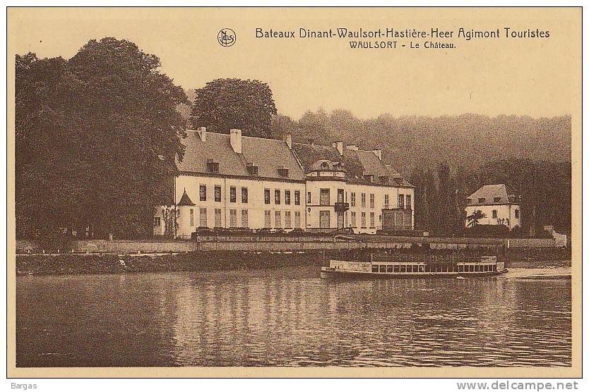 Carte Postale Meuse Bateaux Dinant Waulsort Hastiere Heer Agimont  Le Chateau - Dinant