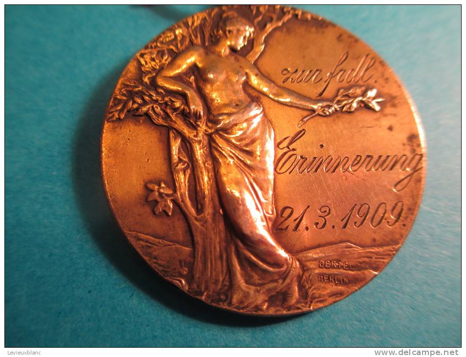 Club De Natation De Strasbourg/ Schwimmerein/Médaille Argent /Strassburge/1901 Et 1909    D124 - Swimming