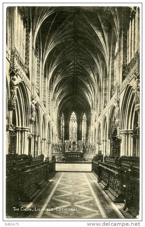 LICHFIELD CATHEDRAL : THE CHOIR / ADDRESS - NEW ZEALAND, CHRISTCHURCH, CHRISTS COLLEGE, HEADMASTER'S HOUSE (AVERILL) - Sonstige & Ohne Zuordnung