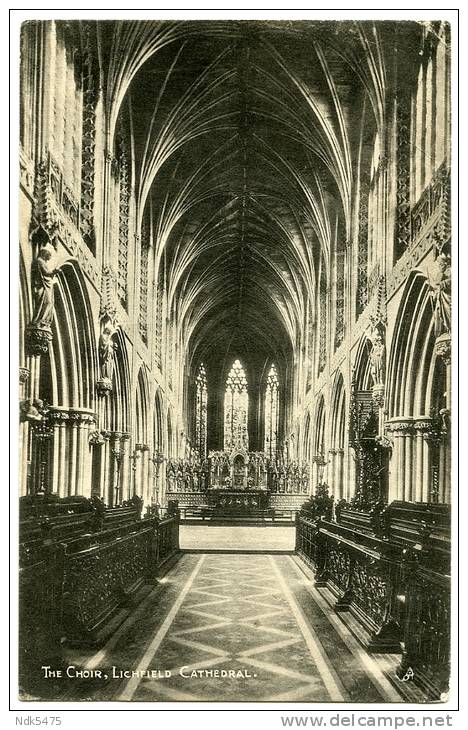 LICHFIELD CATHEDRAL : THE CHOIR / ADDRESS - NEW ZEALAND, CHRISTCHURCH, CHRISTS COLLEGE, HEADMASTER'S HOUSE (AVERILL) - Other & Unclassified