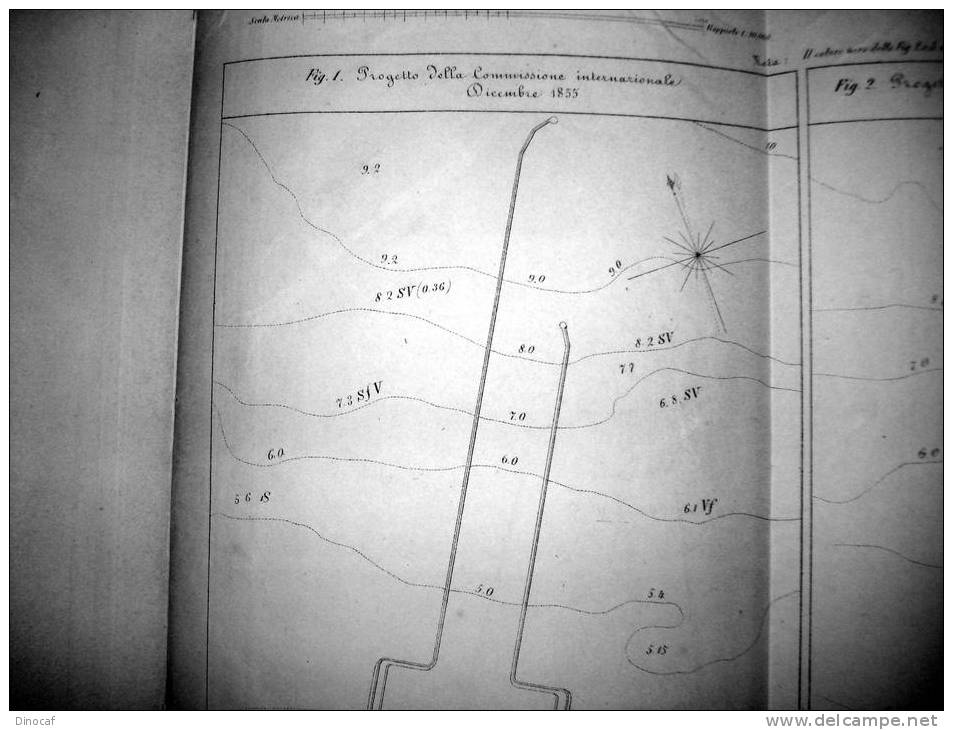 Articolo + 1 Incisione, Del 1870,  "DELLA STORIA DEGLI INSABBIAMENTI IN PORTOSÀIDO"   10 Pp Suez, Bosforo - Alte Bücher