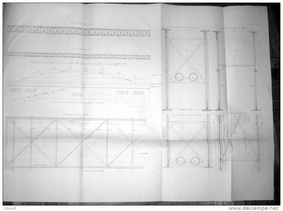 Articolo + 1 Incisione, Del 1870,  "TRAVATA METALLICA COSTRUITA SUL FIUME TEVERE PEL PASSAGGIO DEL GAS"   10 Pp  ROMA - Old Books