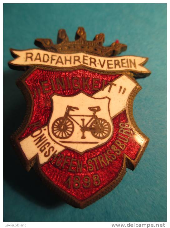 Club Cycliste / Radfahrrer-Verein/ Königshofen-Strassburge/ Strasbourg/1898     D125 - Radsport