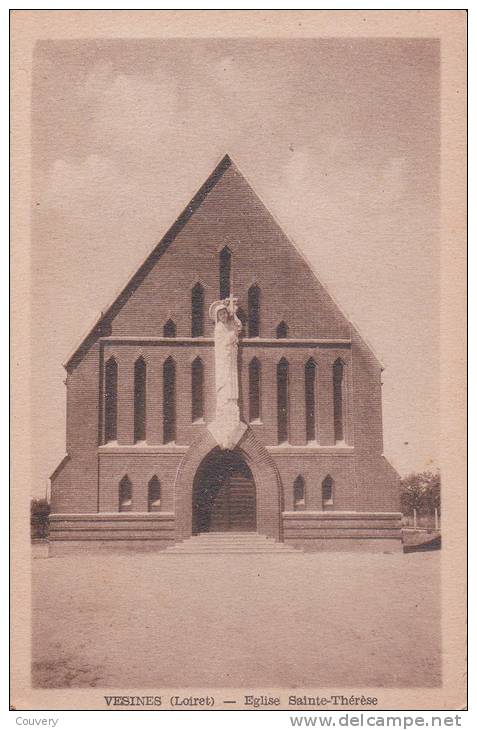 CPA 45  VESINES ,l'église Sainte-Thérèse. - Autres & Non Classés