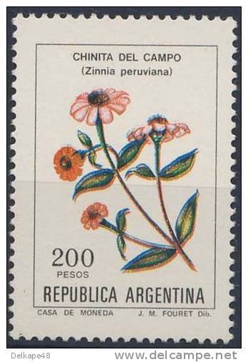 Argentina 1982 Mi 1558 Y YT 1312 Sc 1344 ** Zinnia Peruviana: Red Spider / Chinita Del Campo - Ongebruikt