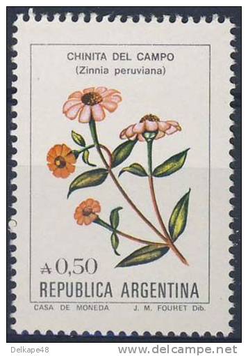 Argentina 1985 Mi 1756 YT 1478 Sc 1523 ** Zinnia Peruviana: Red Spider / Chinita Del Campo - Neufs