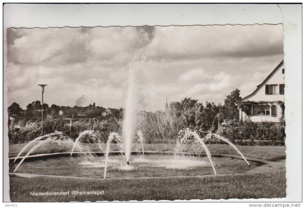 5330 KÖNIGSWINTER - NIEDERDOLLENDORF, Rheinanlage, Springbrunnen, 1960 - Koenigswinter