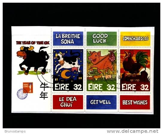 IRELAND/EIRE - 1997  YEAR OF THE OX   MS FINE USED - Blocks & Sheetlets