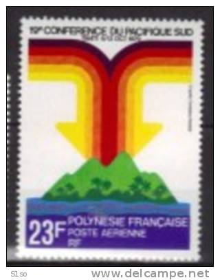 Polynésie Française Aérienne 1979 --Yvert   PA 147 -- Neufs* *  Cote 3,00 € -  19eme Conference Du Pacifique Sud. - Unused Stamps