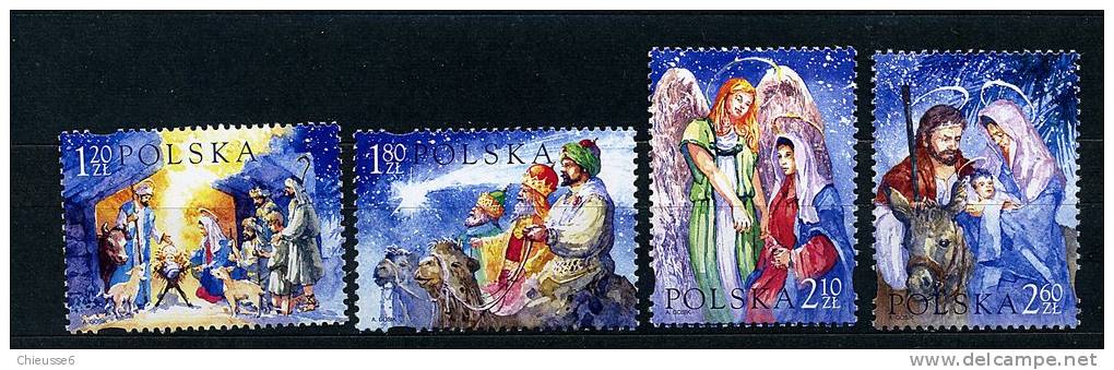 Pologne ** N° 3834 à 3837  - Noël - Unused Stamps