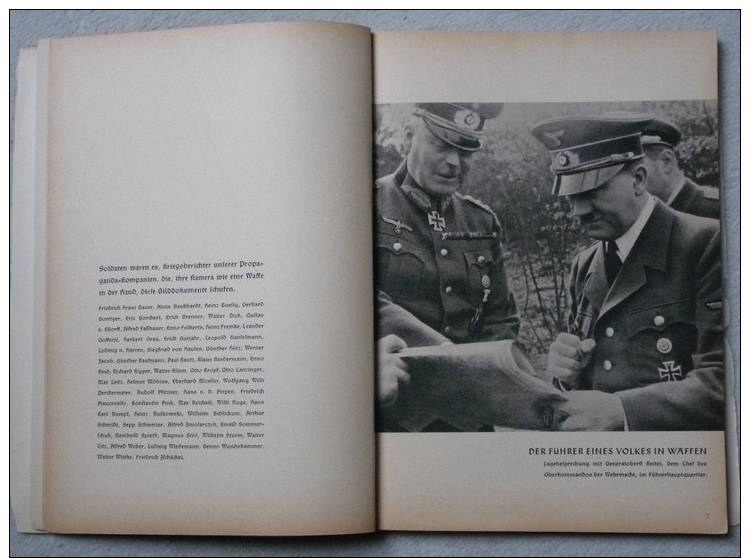 Livre De Propagande Allemande BILDDOKUMENTE DES FELDZUGS IM WEFFEN De 1941 - Allemand