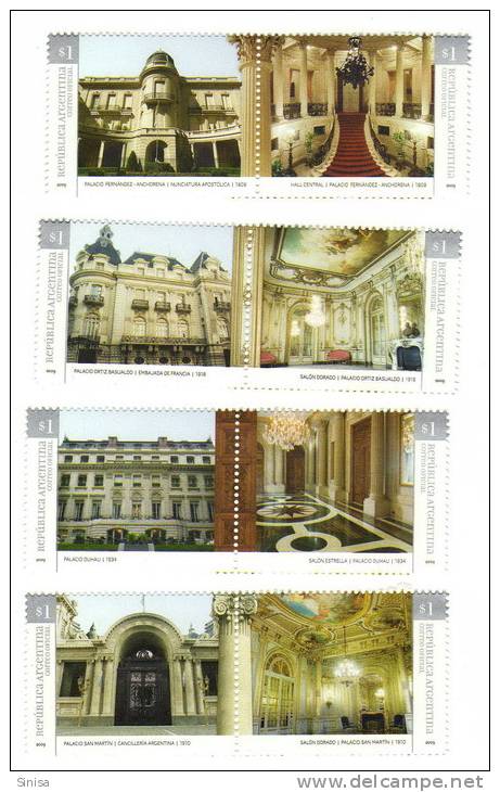 Argentina / Architecture - Unused Stamps