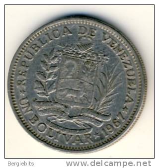 1967 Venezuela 1 Bolivar In Nice Condition, Nice Coin - Venezuela