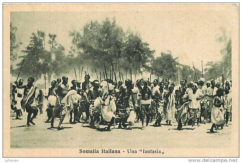 Afrique- Africa -ref A635- Somalia Italiana - Una Fantasia - Carte Postale Italienne -italie -carte Bon Etat   - - Somalie