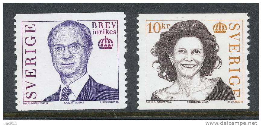 Sweden 2005 Facit # 2464-2465. Carl XVI Gustaf And Queen Silvia, Set Of 2, See Scann, MNH (**) - Neufs