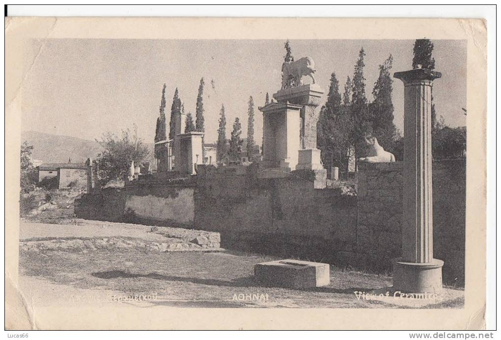 1936 ATENE ATHENS AHONAI - VIEW OF CERAMICOS - Grèce