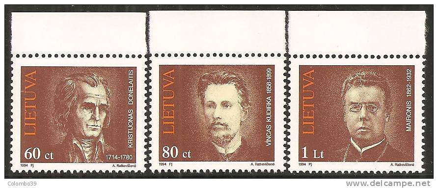 Lituania 1994 Nuovo** - Mi. 550/2; 554Q; 557/59; 560 Coppia - Lituania