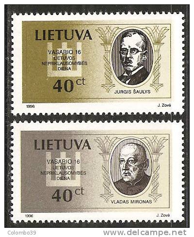Lituania 1996 Nuovo** - Mi. 599/607 - Lituania