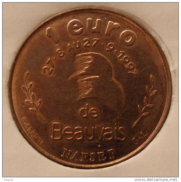 1 Euro Temporaire Precurseur De BEAUVAIS  1997, RRRR, Gute Erhaltung, BR-R, Nr. 99 - Euros Des Villes