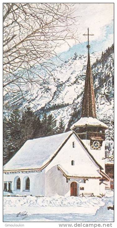 Nouvel An - Eglise Dans La Neige - Neujahr