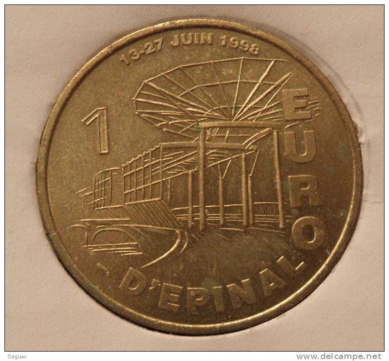 1 Euro Temporaire Precurseur D´EPINAL 1998, RRRR, Gute Erhaltung, BR, Nr. 289 - Euros Of The Cities