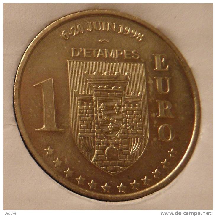 1 Euro Temporaire Precurseur D´ETAMPES 1998, RRRR, Gute Erhaltung, BR, Nr. 292 - Euros Of The Cities