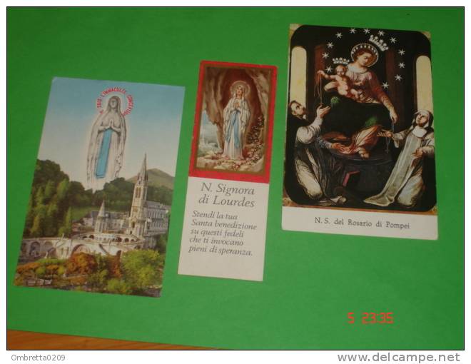 31 - Lotto 3 Santini - N.S.LOURDES - S.Rosario Di POMPEI  - Santuario - Images Religieuses