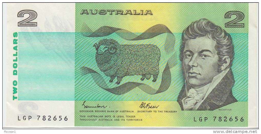 AUSTRALIE - AUSTRALIA ***** BILLET 2 DOLLARS LGP 782656 - XF - SPLENDIDE ***** EN ACHAT IMMEDIAT - 1966-72 Reserve Bank Of Australia