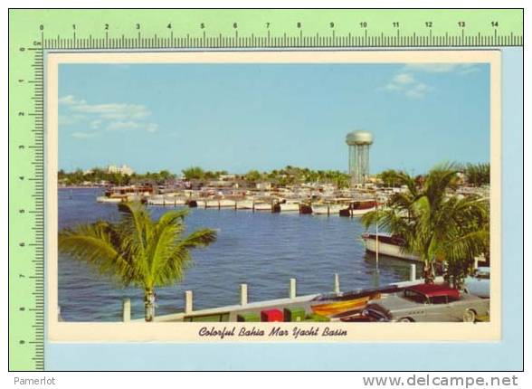 Ft Lauderdale Florida  ( Bahia Mar Yacht Basin) Post Card Carte Postale - Fort Lauderdale