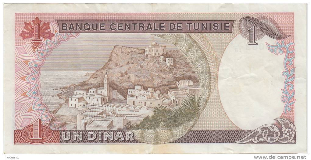 TUNISIE - TUNISIA ***** BILLET 1 DINAR 1980-10-15  N° 478062 - BOURGUIBA **** EN ACHAT IMMEDIAT - Tunisie