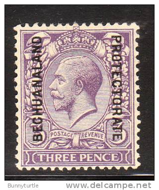 Bechuanland 1925-27 King George 3p Ovptd MInt Hinged - 1885-1964 Herrschaft Von Bechuanaland