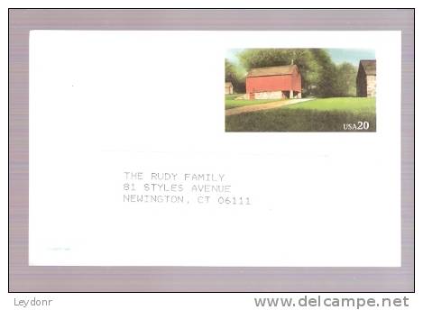 Postal Card - Red Barn  -  Randich For Mayor - - 1981-00