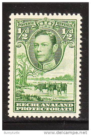 Bechuanland 1938 King George 1/2p Mint Hinged - 1885-1964 Herrschaft Von Bechuanaland
