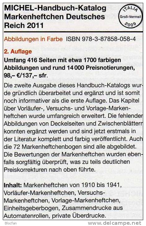 MICHEL Handbuch Deutschland Katalog Markenheftchen 2011 Neu 98€ Deutsches Reich Catalogue Old Germany 978-3-87858-058-4 - Enzyklopädien