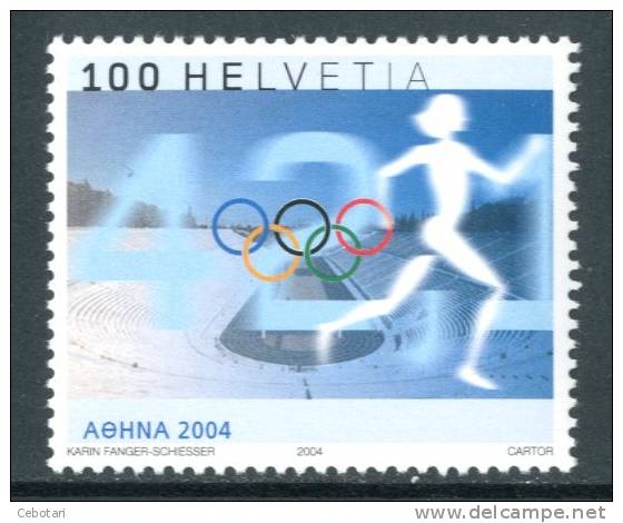 SVIZZERA / HELVETIA 2004** - Giochi Olimpici "Atene 2004" - 1 Val. MNH Come Da Scansione - Summer 2004: Athens