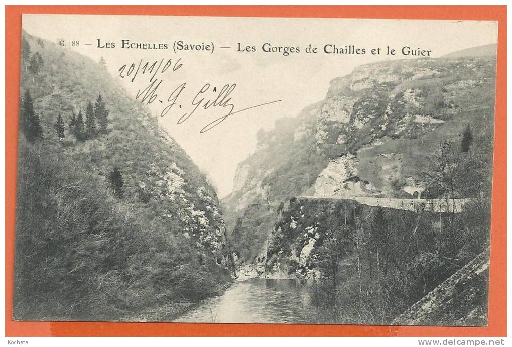 T171, Les Gorges De Chailles Et Le Guier, Circulée 1906 Sous Enveloppe - Les Echelles