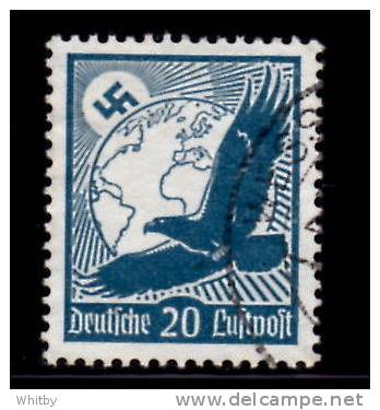 Germany 1934 20pf Swastika, Sun, Globe And Eagle Issue #C49 - Usati