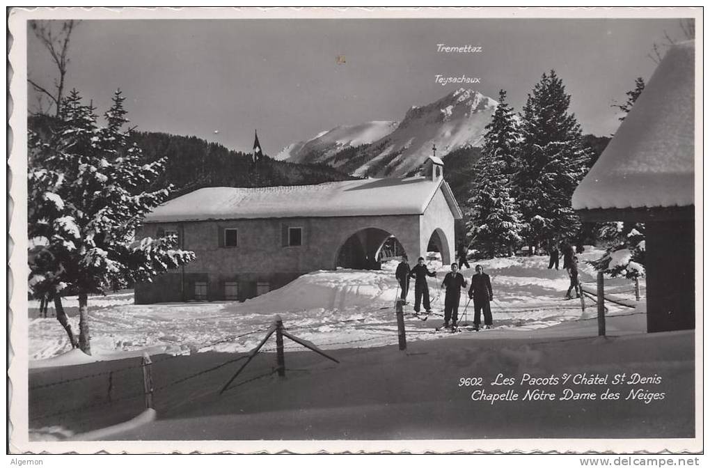 L1038 - Les Pacots Sur Châtel-St-Denis Chapelle Notre Dame Des Neiges - Chapelle