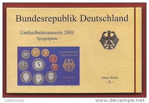 Serie Annuale Germania 2001 Zecca A - Ongebruikte Sets & Proefsets