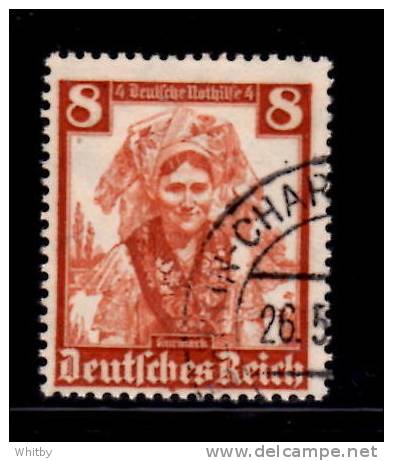 Germany Semi Postal 1935 8 + 4pf Branddenburg Issue #B73 - Usati